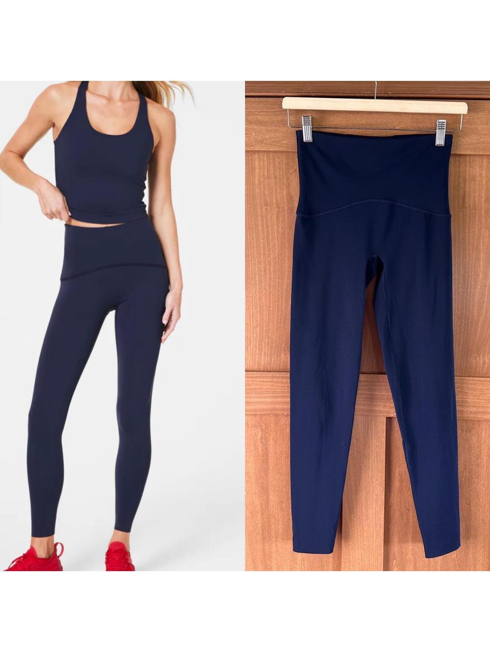 SPANX Booty Boost Full Length Leggings Navy Blue Women’s size Small 50124R